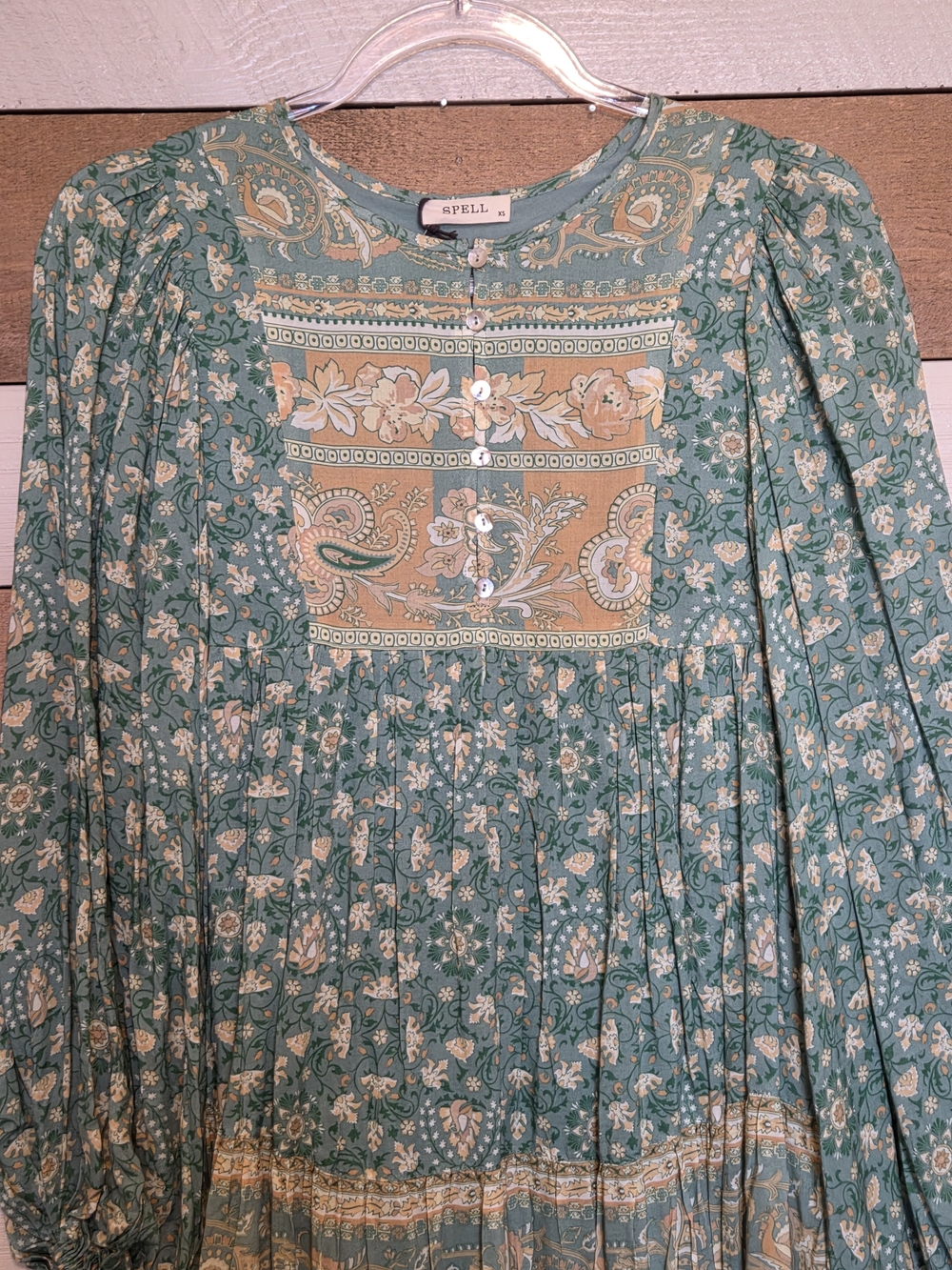 Spell Madame Peacock Mini Dress NWT - Picture 6 of 16